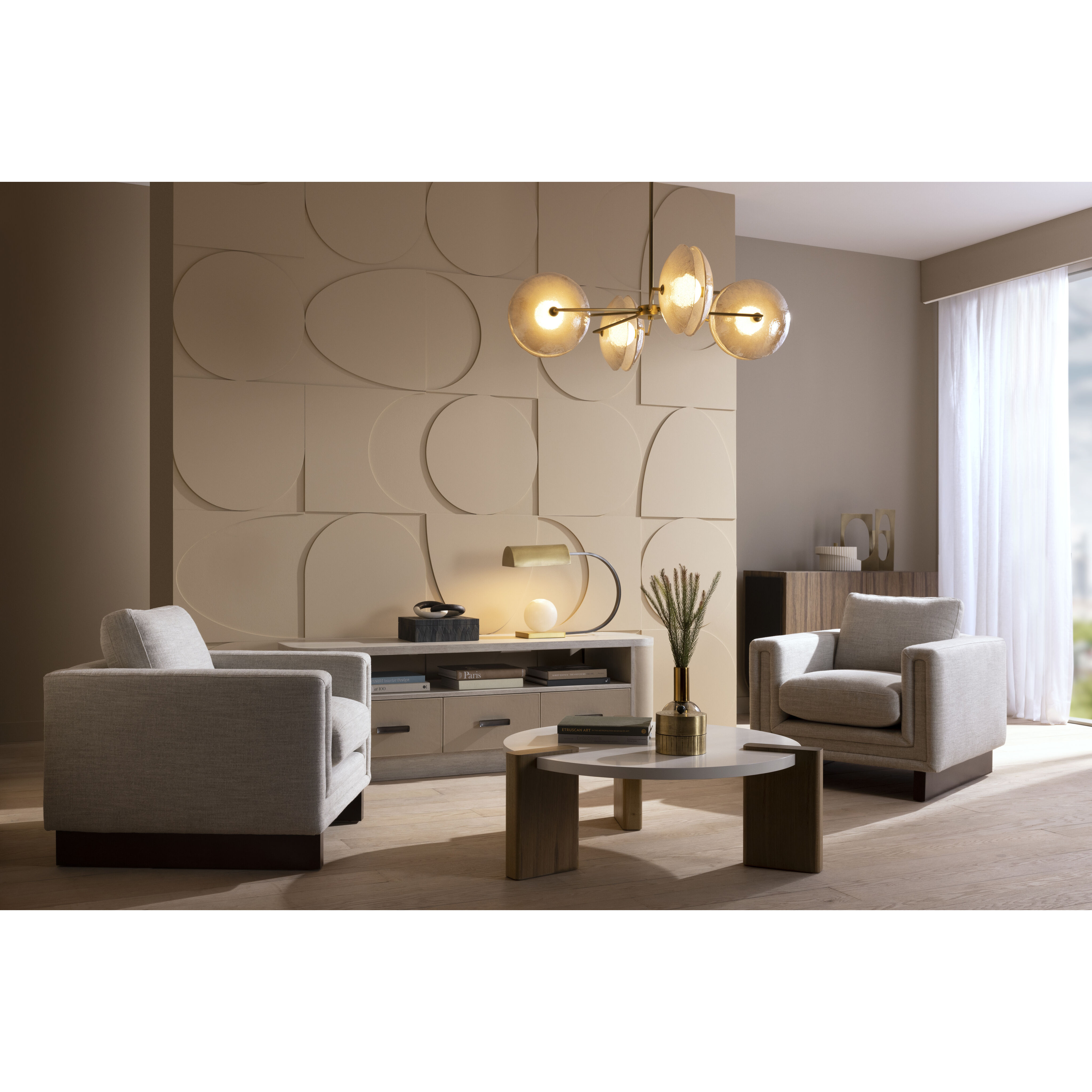 Whitney 4 Light 40 inch Smoke Luster Chandelier Ceiling Light